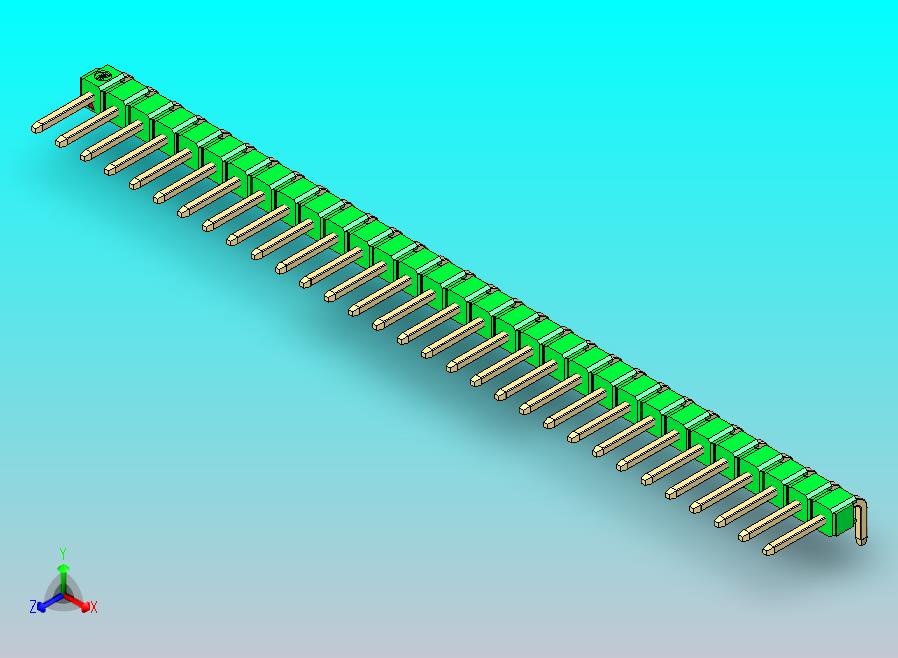 DS1022彩色排针 绿色 1x31p 100mil 类型D 版本1.0.zip