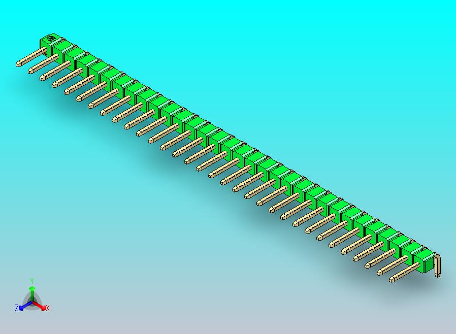 DS1022彩色排针 绿色 1x32P 100mil 类型D 版本1.0.zip