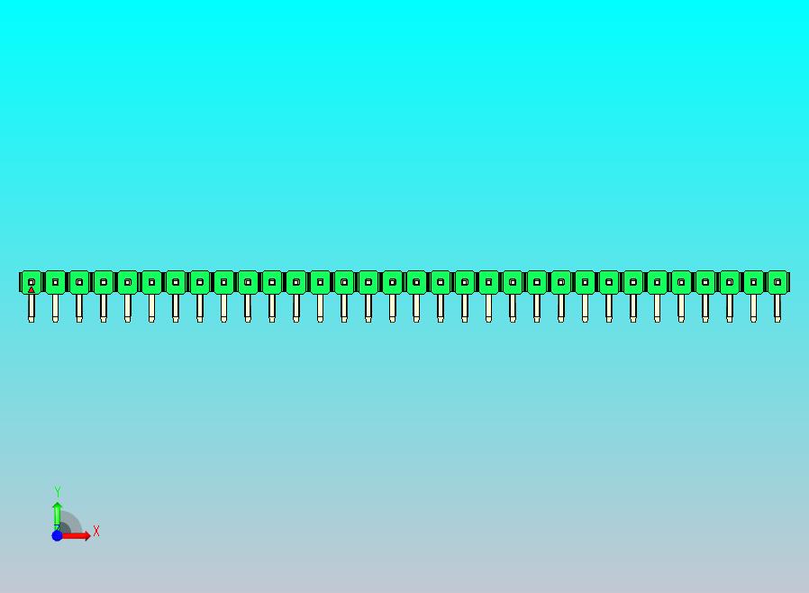 DS1022彩色排针 绿色 1x32P 100mil 类型D 版本1.0.zip