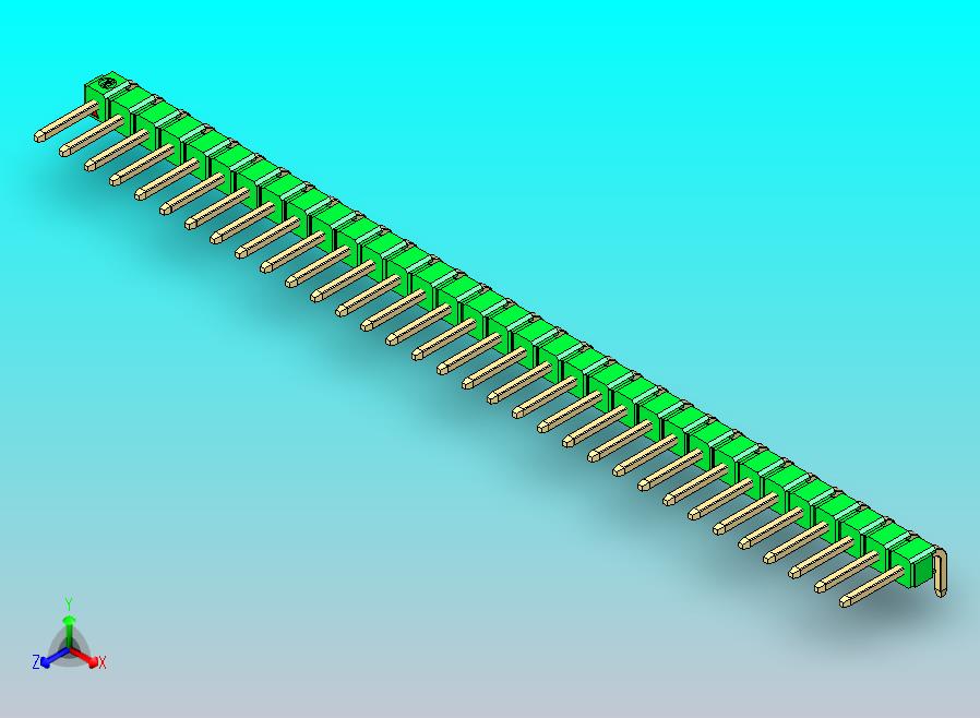 DS1022彩色排针 绿色 1x33p 100mil 类型D 版本1.0.zip