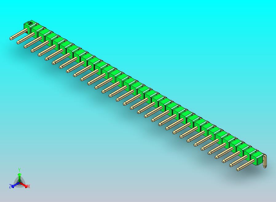 DS1022彩色排针 绿色 1x33p 100mil 类型D 版本1.0.zip