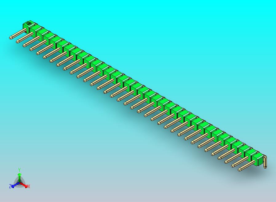DS1022彩色排针 绿色 1x35p 100mil 类型D 版本1.0.zip