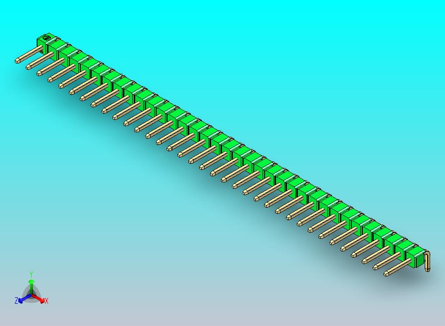 DS1022彩色排针 绿色 1x35p 100mil 类型D 版本1.0.zip