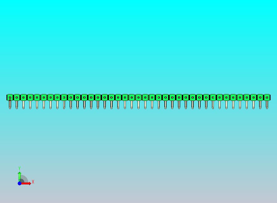 DS1022彩色排针 绿色 1x39p 100mil 类型D 版本1.0.zip