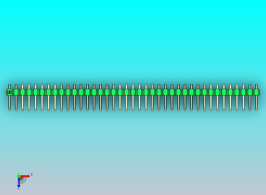 DS1022彩色排针 绿色 1x39p 100mil 类型D 版本1.0.zip