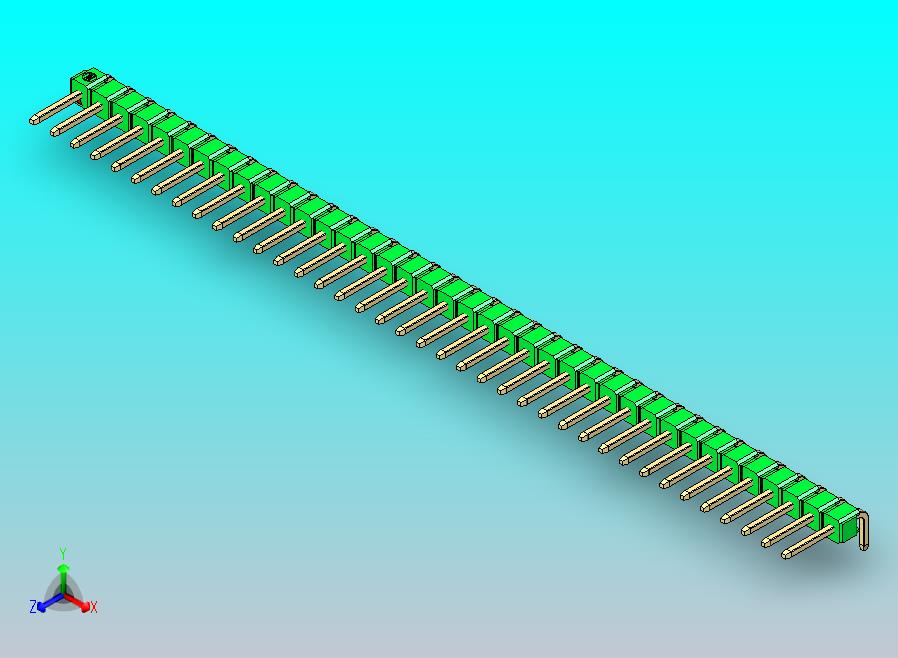 DS1022彩色排针 绿色 1x38p 100mil 类型D 版本1.0.zip