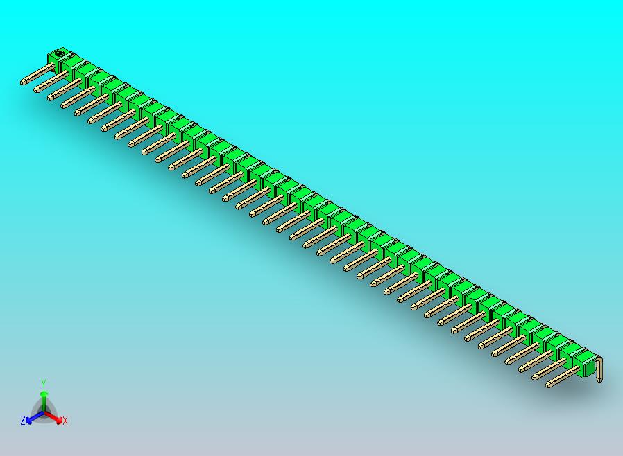 DS1022彩色排针 绿色 1x40p 100mil 类型D 版本1.0.zip
