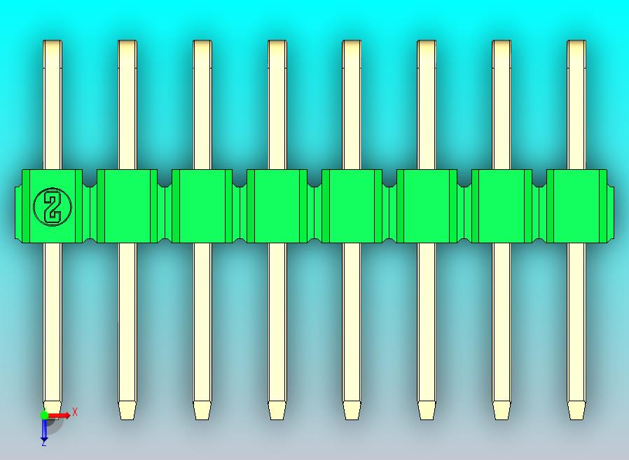 DS1022彩色排针 绿色 2x08p 100mil 类型D 版本1.0.zip