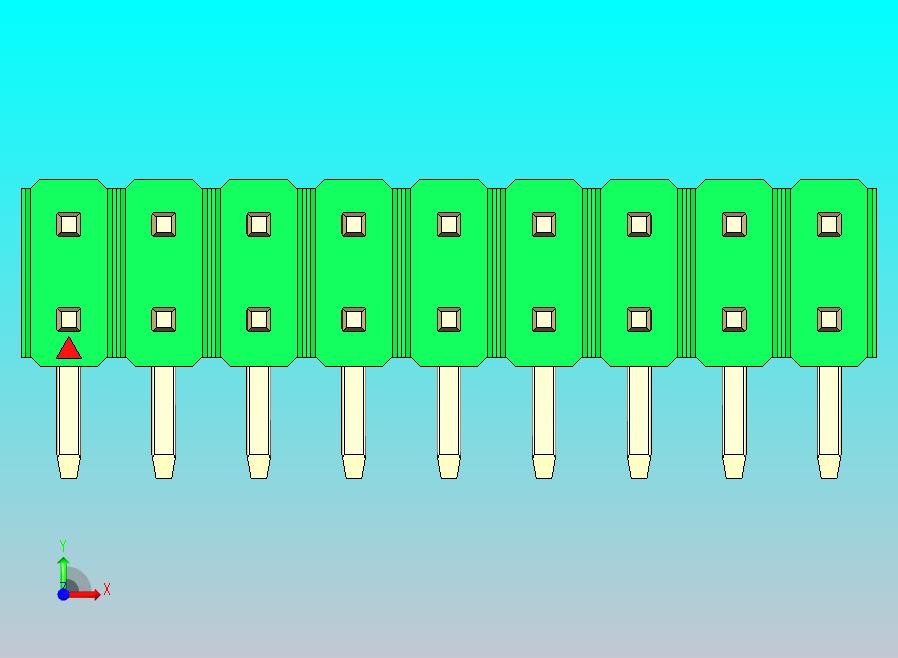 DS1022彩色排针 绿色 2x09p 100mil 类型D 版本1.0.zip