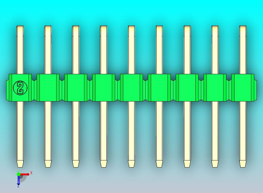 DS1022彩色排针 绿色 2x09p 100mil 类型D 版本1.0.zip