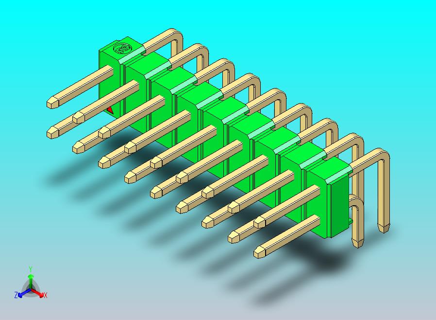 DS1022彩色排针 绿色 2x09p 100mil 类型D 版本1.0.zip