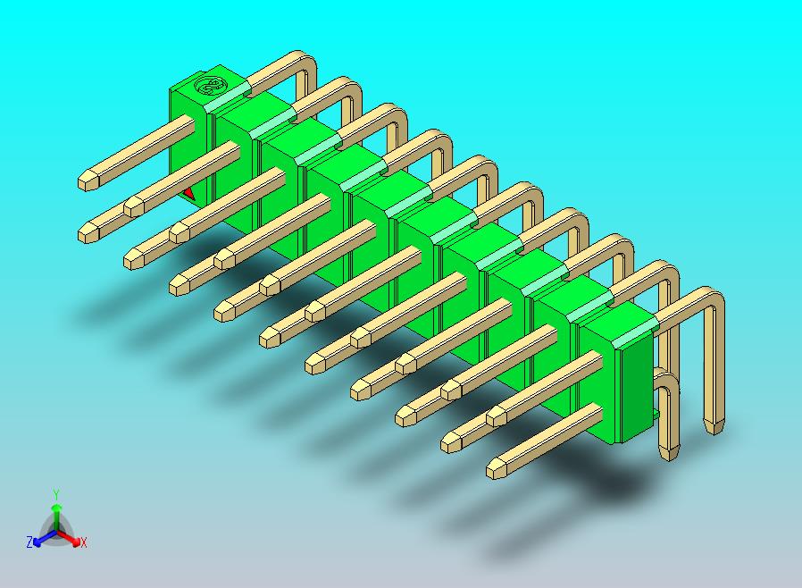 DS1022彩色排针 绿色 2x10p 100mil 类型D 版本1.0.zip