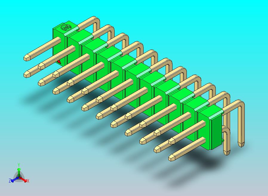 DS1022彩色排针 绿色 2x11p 100mil 类型D 版本1.0.zip