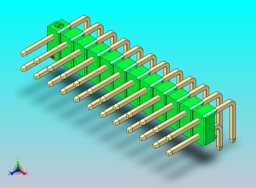 DS1022彩色排针 绿色 2x12p 100mil 类型D 版本1.0.zip