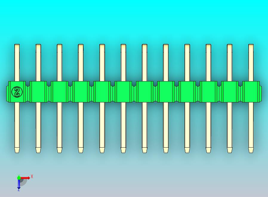 DS1022彩色排针 绿色 2x12p 100mil 类型D 版本1.0.zip