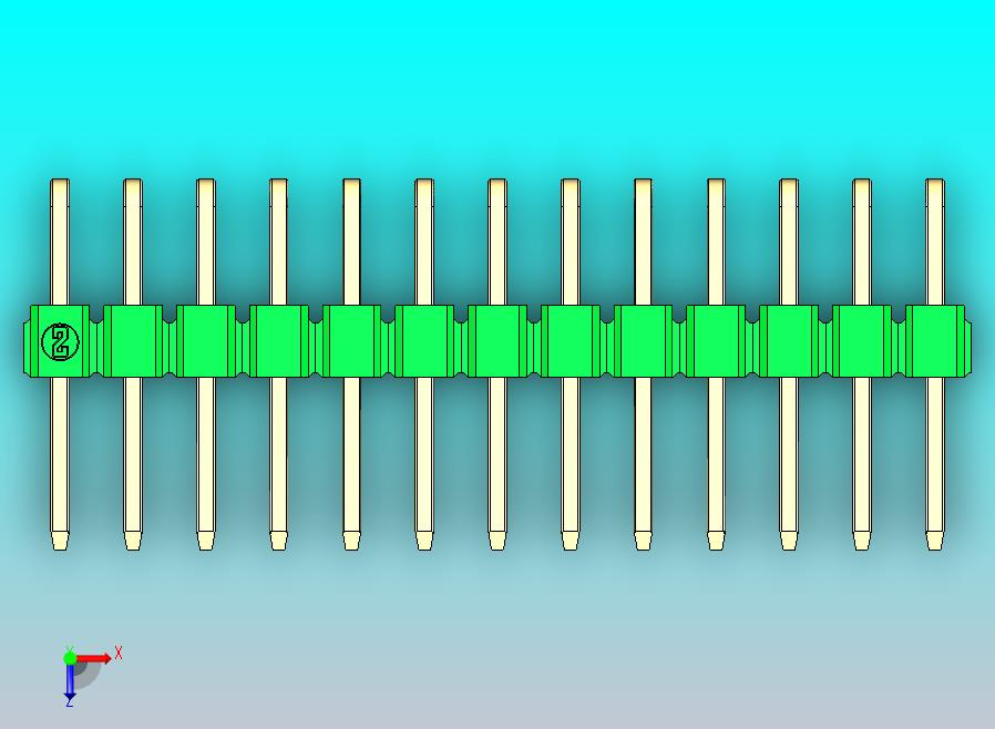 DS1022彩色排针 绿色 2x13p 100mil 类型D 版本1.0.zip