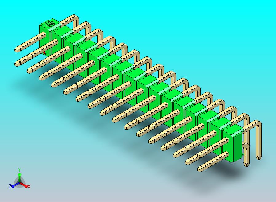 DS1022彩色排针 绿色 2x16p 100mil 类型D 版本1.0.zip
