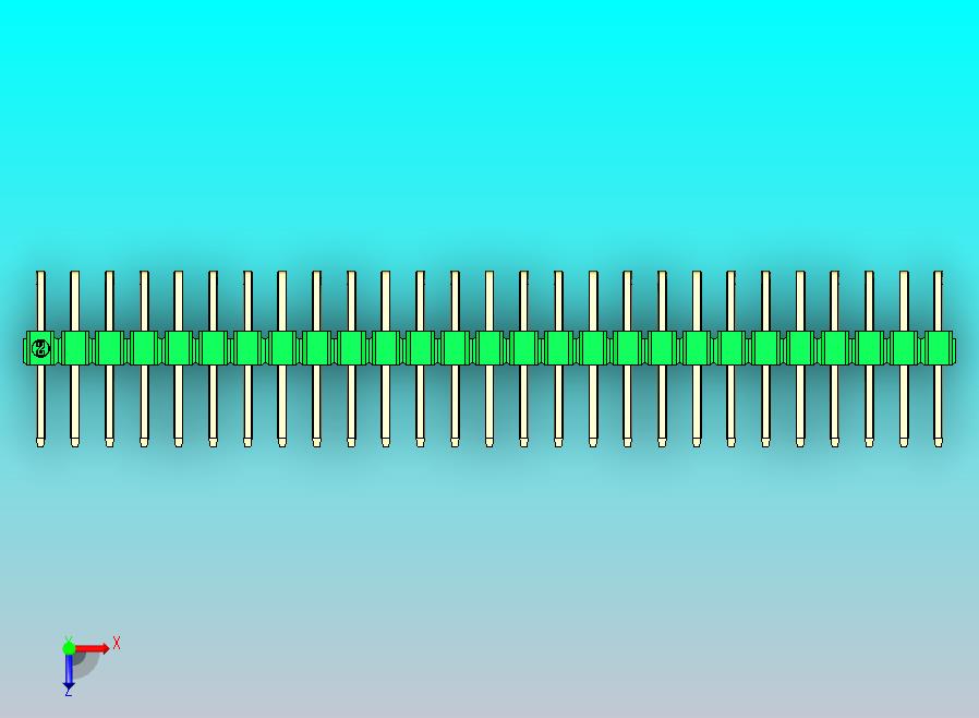 DS1022彩色排针 绿色 2x27p 100mil 类型D 版本1.0.zip