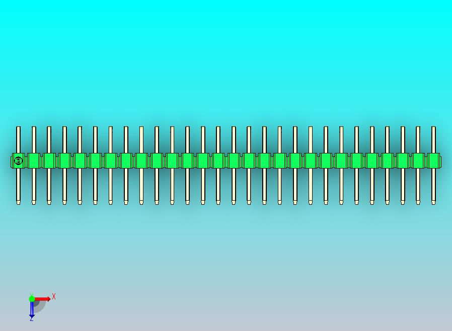 DS1022彩色排针 绿色 2x28p 100mil 类型D 版本1.0.zip
