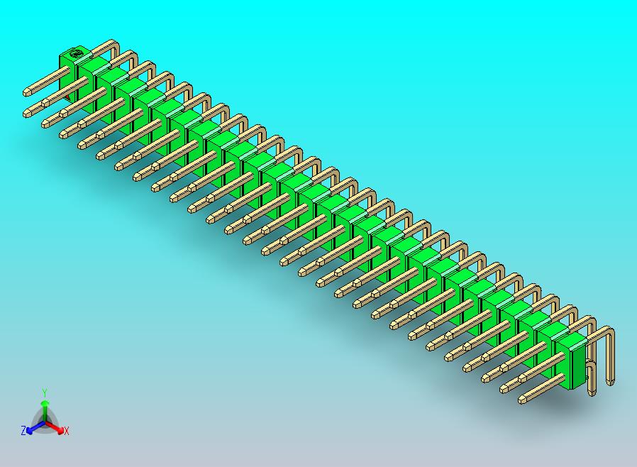 DS1022彩色排针 绿色 2x28p 100mil 类型D 版本1.0.zip