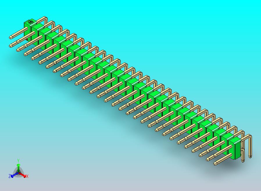DS1022彩色排针 绿色 2x29p 100mil 类型D 版本1.0.zip