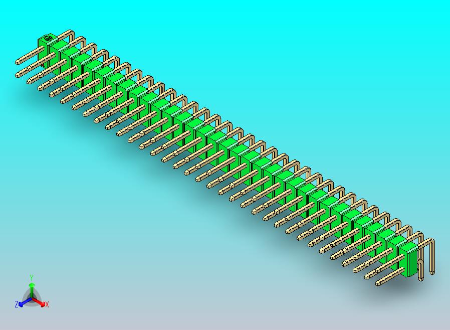 DS1022彩色排针 绿色 2x33p 100mil 类型D 版本1.0.zip