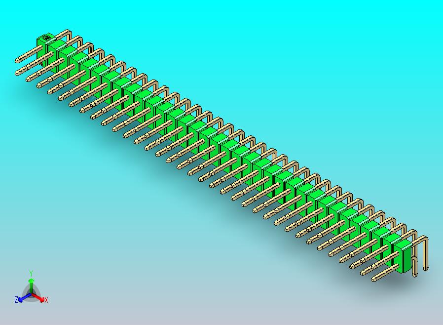 DS1022彩色排针 绿色 2x34p 100mil 类型D 版本1.0.zip