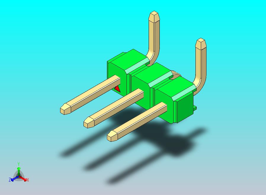 DS1022彩色排针 绿色 03P 100mil 类型 SMT R1 版本1.0.zip