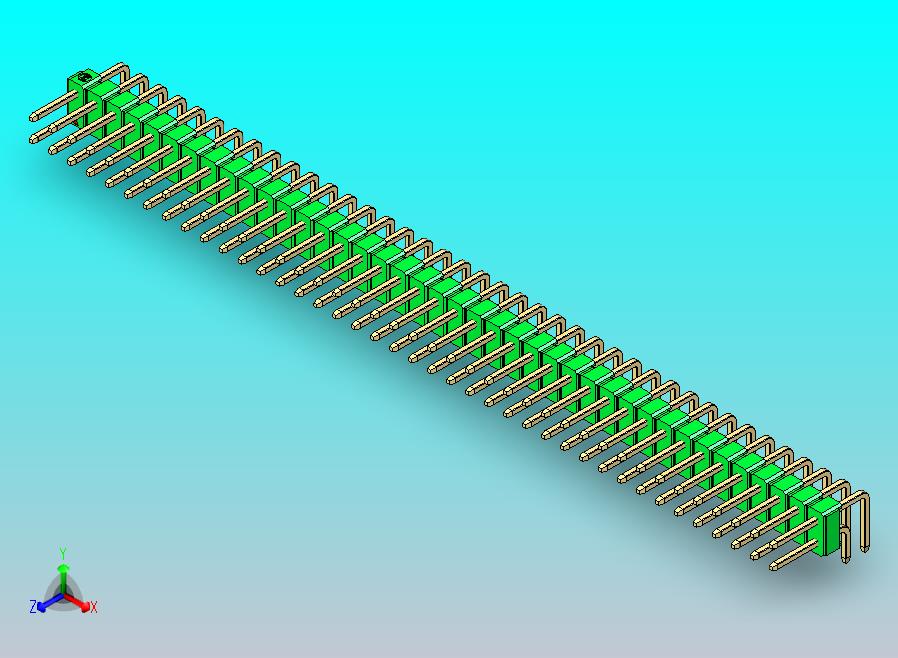 DS1022彩色排针 绿色 2x40p 100mil 类型D 版本1.0.zip