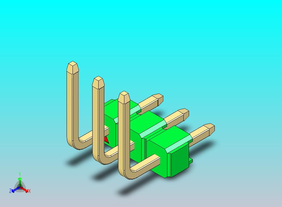 DS1022彩色排针 绿色 03p 100mil 类型U 版本1.0.zip