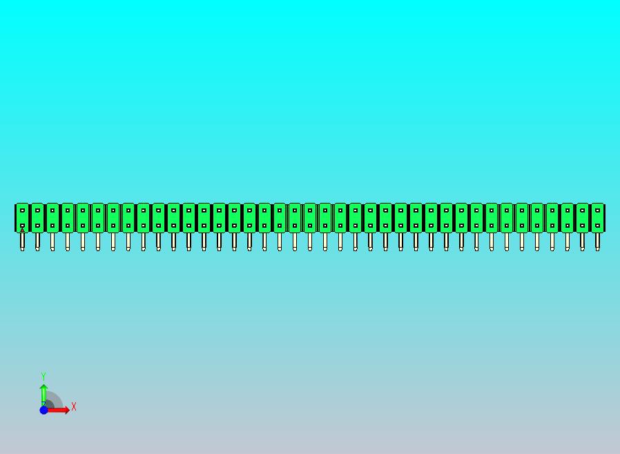 DS1022彩色排针 绿色 2x39p 100mil 类型D 版本1.0.zip