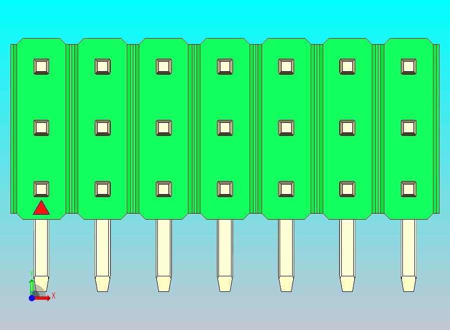 DS1022彩色排针 绿色 3x07p 100mil 类型D 版本1.0.zip