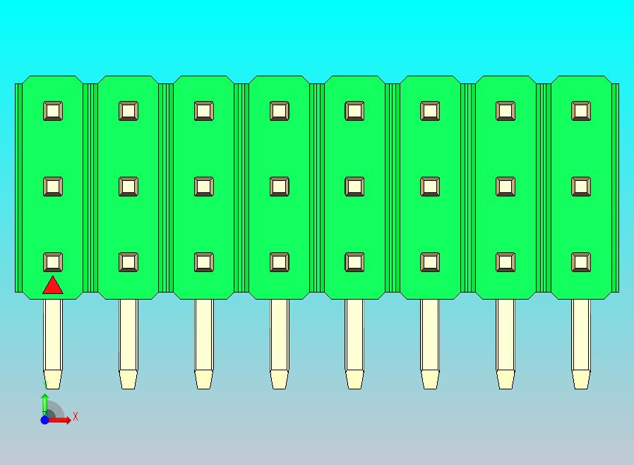 DS1022彩色排针 绿色 3x08p 100mil 类型D 版本1.0.zip
