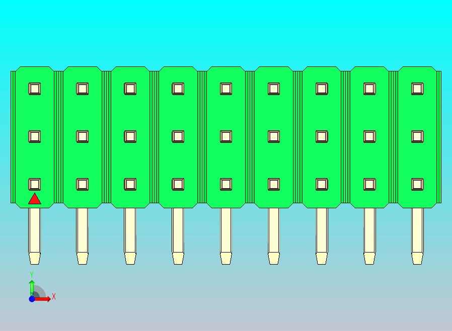DS1022彩色排针 绿色 3x09p 100mil 类型D 版本1.0.zip