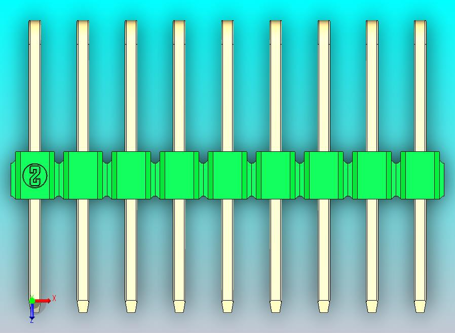 DS1022彩色排针 绿色 3x09p 100mil 类型D 版本1.0.zip