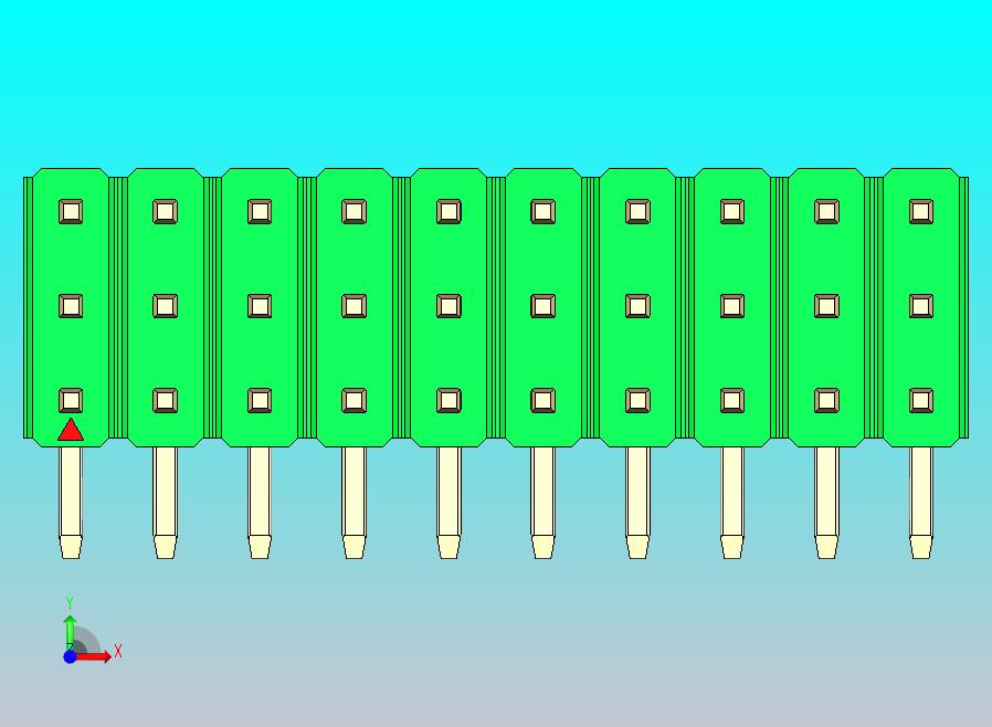DS1022彩色排针 绿色 3x10p 100mil 类型D 版本1.0.zip