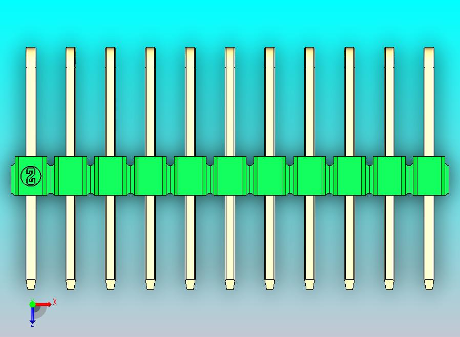 DS1022彩色排针 绿色 3x11p 100mil 类型D 版本1.0.zip