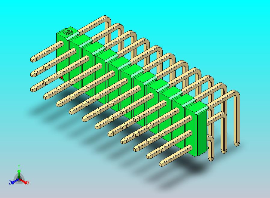 DS1022彩色排针 绿色 3x11p 100mil 类型D 版本1.0.zip