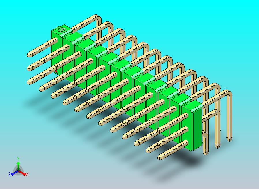 DS1022彩色排针 绿色 3x12p 100mil 类型D 版本1.0.zip