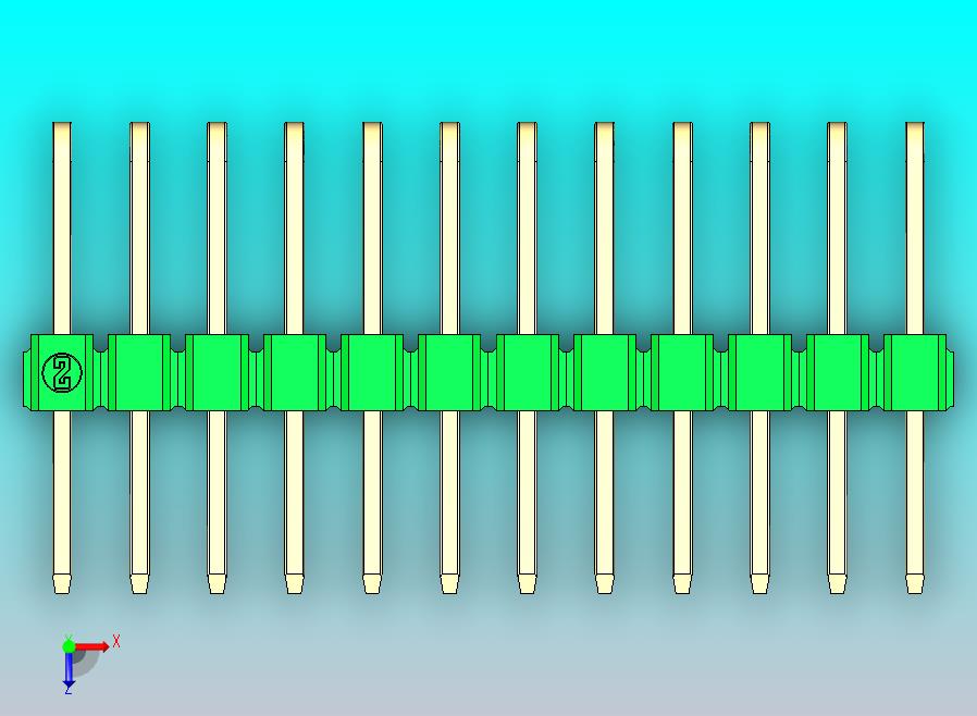 DS1022彩色排针 绿色 3x12p 100mil 类型D 版本1.0.zip