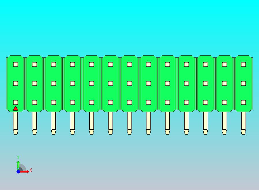 DS1022彩色排针 绿色 3x13p 100mil 类型D 版本1.0.zip