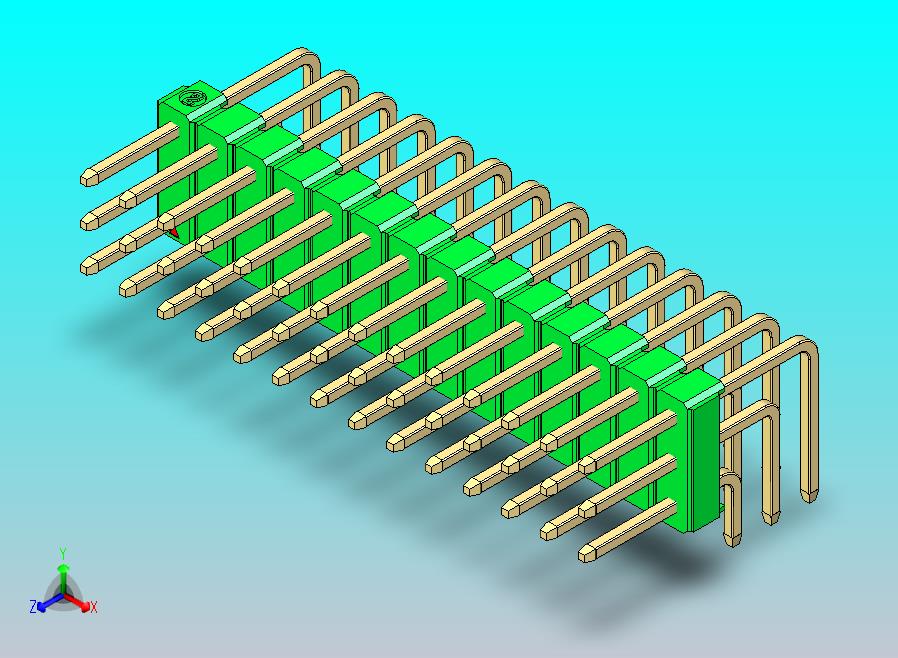 DS1022彩色排针 绿色 3x14p 100mil 类型D 版本1.0.zip