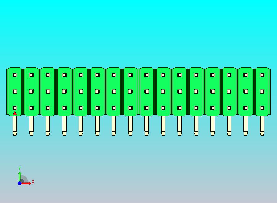 DS1022彩色排针 绿色 3x16p 100mil 类型D 版本1.0.zip