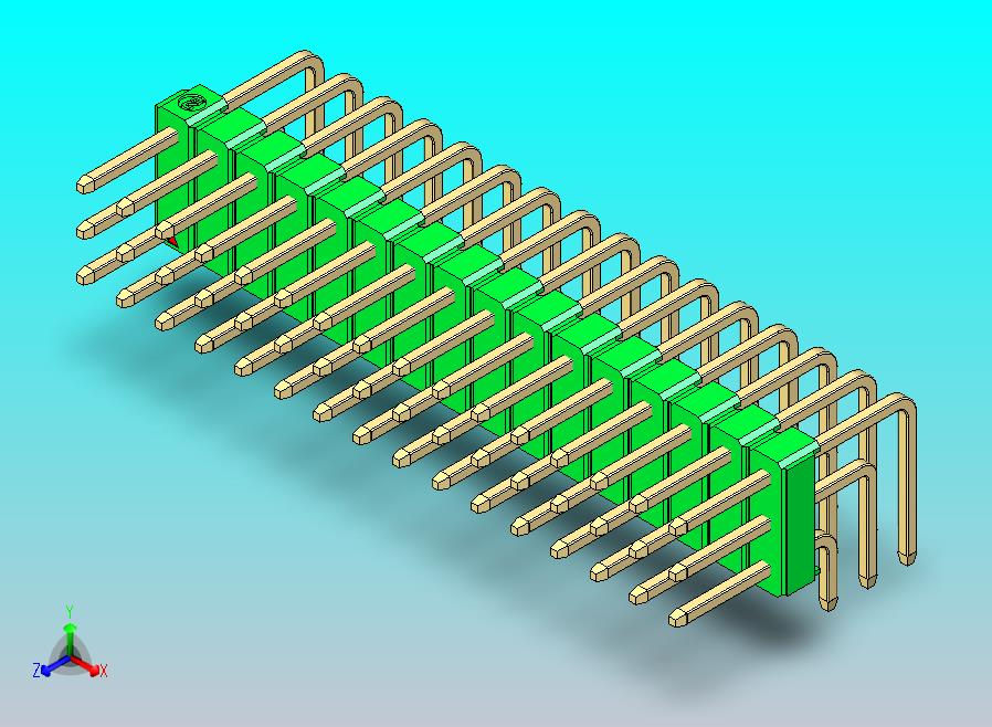 DS1022彩色排针 绿色 3x16p 100mil 类型D 版本1.0.zip