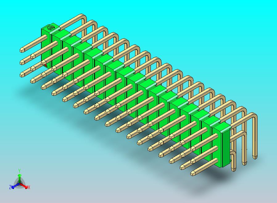 DS1022彩色排针 绿色 3x17p 100mil 类型D 版本1.0.zip