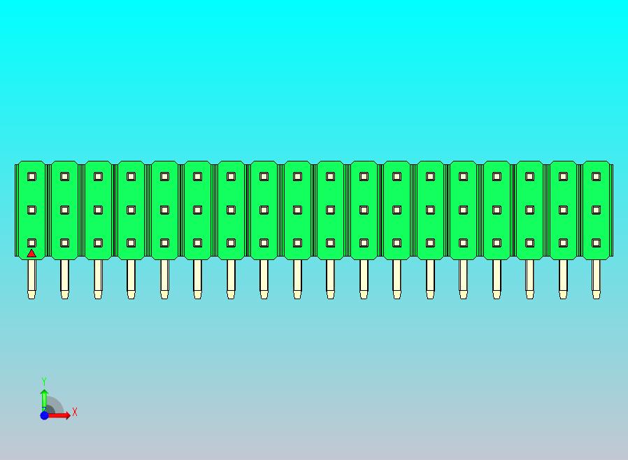DS1022彩色排针 绿色 3x18p 100mil 类型D 版本1.0.zip