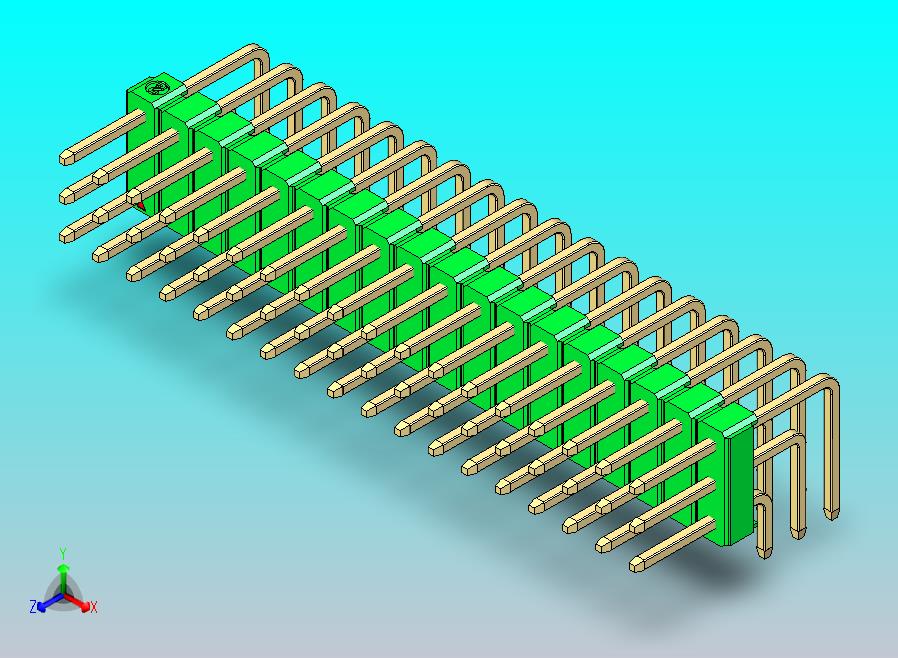 DS1022彩色排针 绿色 3x18p 100mil 类型D 版本1.0.zip