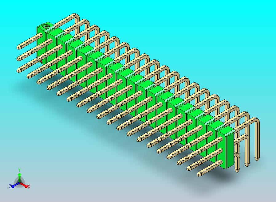 DS1022彩色排针 绿色 3x19p 100mil 类型D 版本1.0.zip
