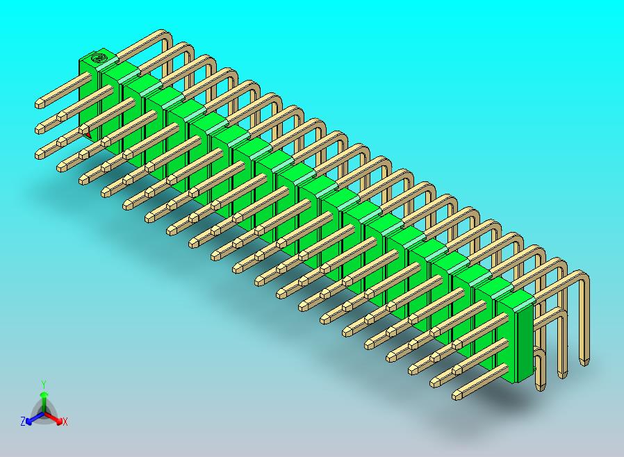 DS1022彩色排针 绿色 3x20p 100mil 类型D 版本1.0.zip