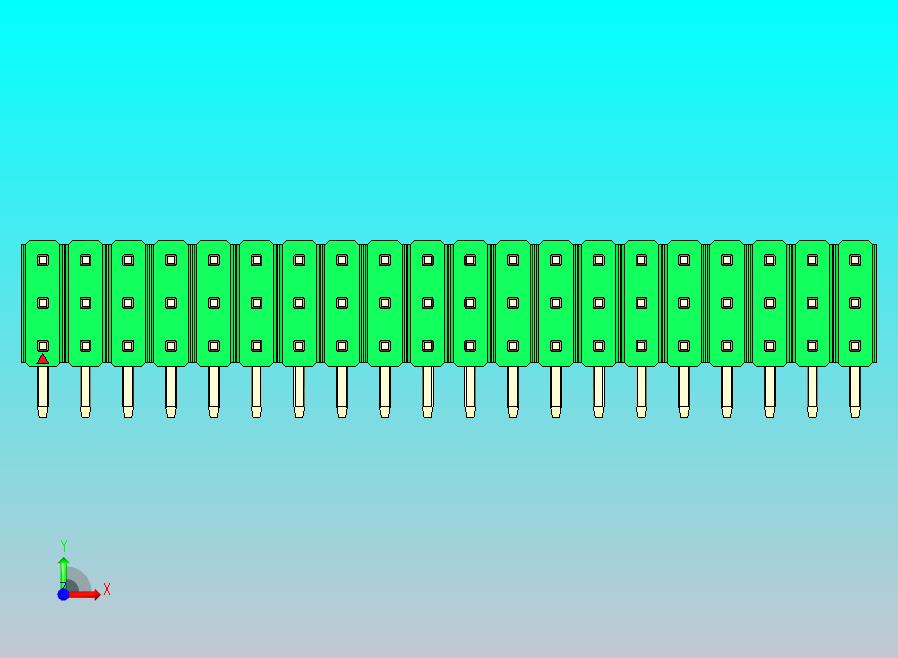DS1022彩色排针 绿色 3x20p 100mil 类型D 版本1.0.zip